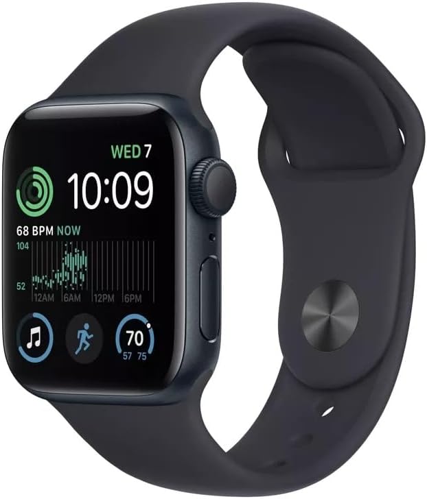 Apple Watch Series 7 ( Cellular + GPS 41mm ) -  Midnight Aluminum With Sport Band Graphite